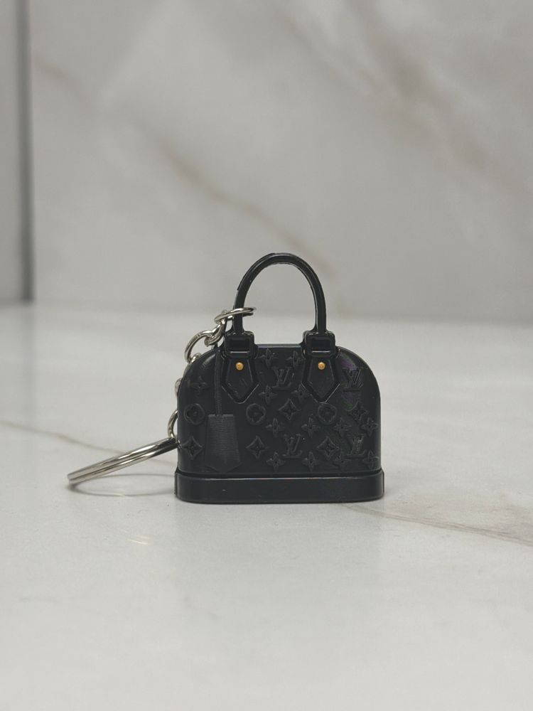 Custom made Louis Vuitton Black Mini Handbag Keychain