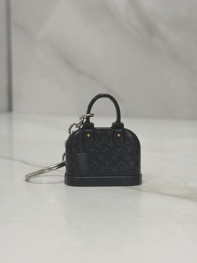 Custom made Louis Vuitton Black Mini Handbag Keychain