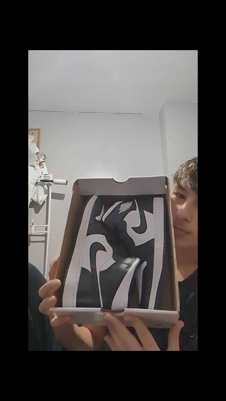 Jordan Jordan 1 Nike mid panda UK8 brand new half box product image