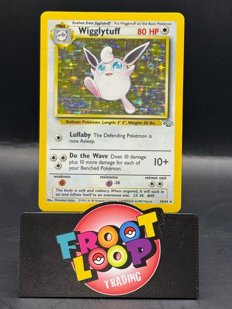 Pokemon Wigglytuff Jungle Holo 16/64 (L/P+) image 1