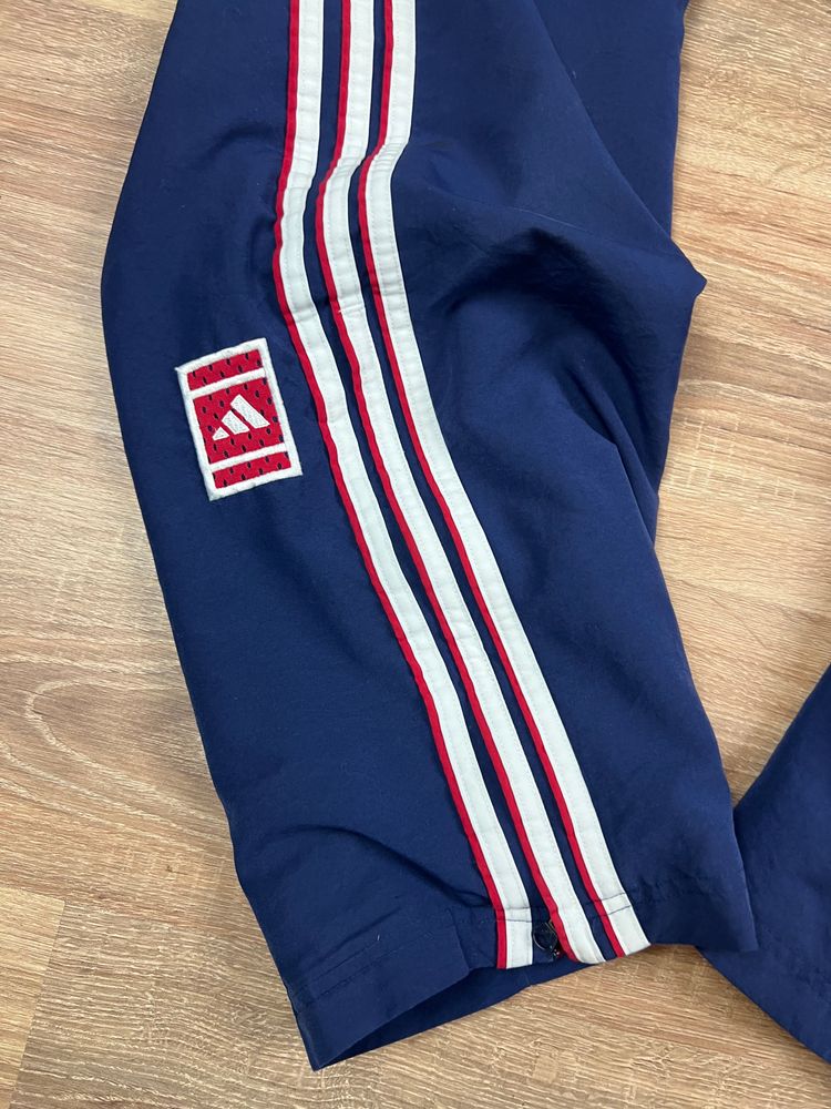 Immagine di Vintage 90s Navy Adidas Stripe Track Pants (L) 3