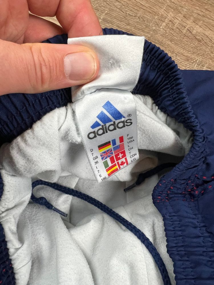 Immagine di Vintage 90s Navy Adidas Stripe Track Pants (L) 7