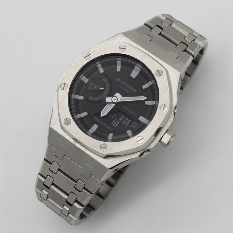 Casio G-Shock GA 2100 Casio oak mod Stainless Steel 6