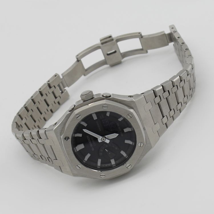 Casio G-Shock GA 2100 Casio oak mod Stainless Steel 3