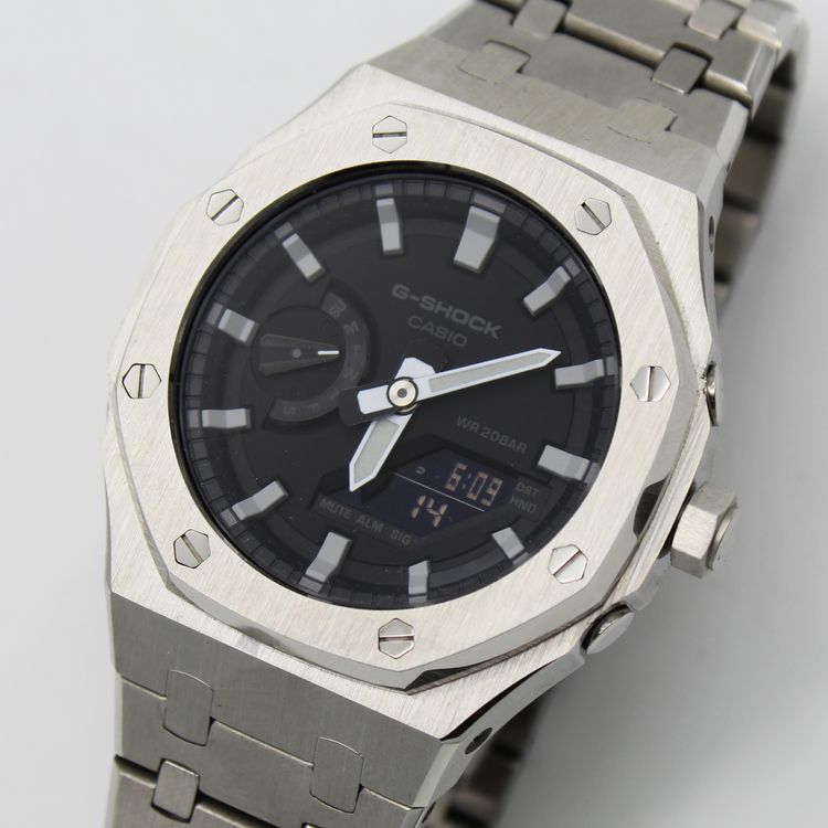 Casio G-Shock GA 2100 Casio oak mod Stainless Steel 5