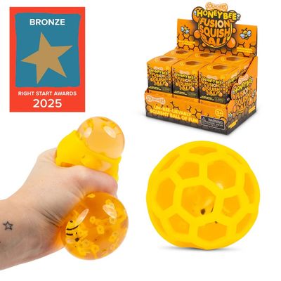Scrunchems Honeybee Fusion Squish Ball - Each