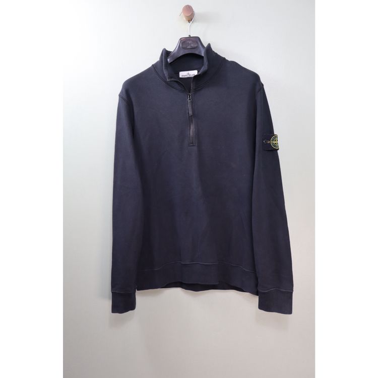 Stone Island Black 1/4 Zip Jumper image 1