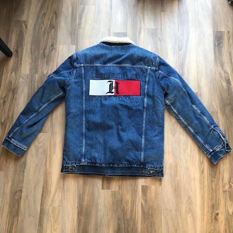 *BNWT ULTRA RARE* Tommy Hilfiger x Lewis Hamilton Sherpa Denim Jacket  Blue image 4