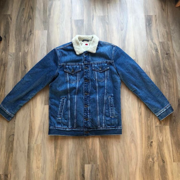 *BNWT ULTRA RARE* Tommy Hilfiger x Lewis Hamilton Sherpa Denim Jacket  Blue