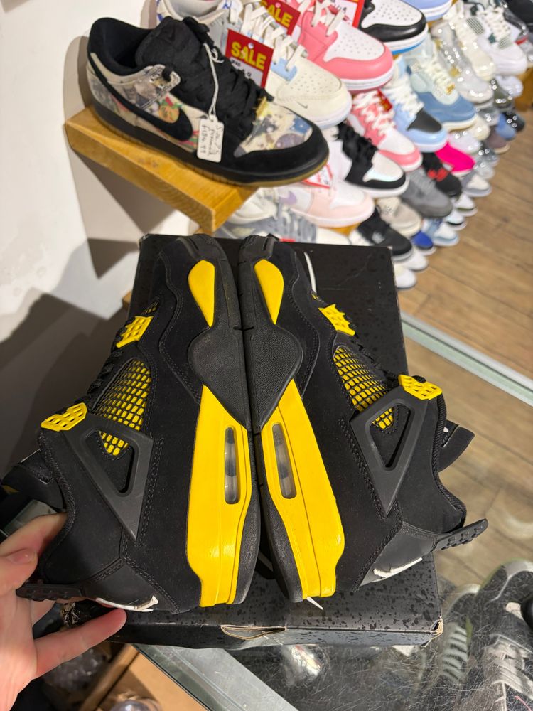 Nike Air Jordan 4 Yellow Thunder UK 7 8