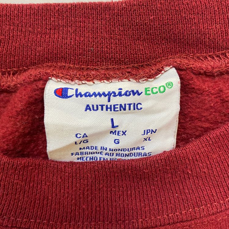 Champion Maroon Argyle Graphic Jumper (L) ❄️ image 6