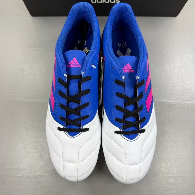 Adidas Football Boots Ace 17.4 FxG Blue Pink White UK 9 Men's Trainers BB1028 obraz 3