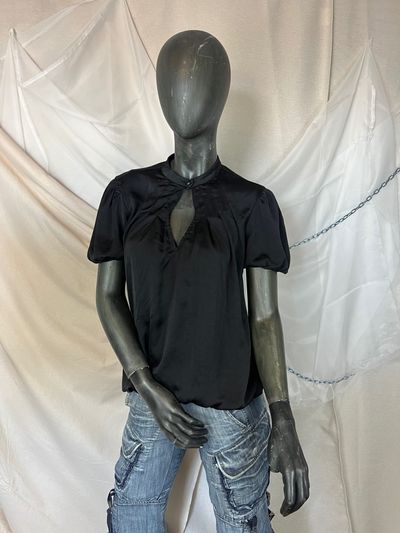 Black Short Sleeve Blouse