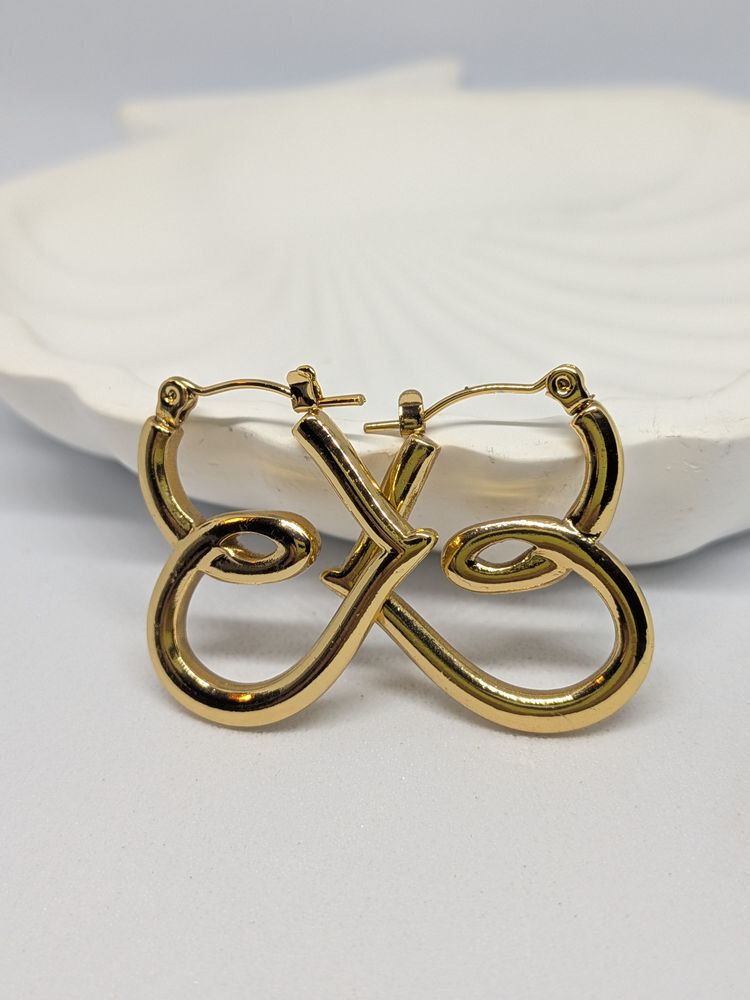 Gold-Tone Hoop Earrings
