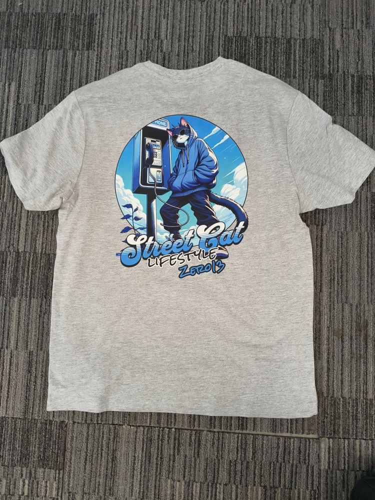 *NEW RELEASE* Zero13 Street Cat Grey T-Shirt, New, all sizes 