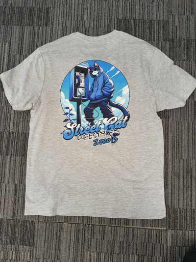 *NEW RELEASE* Zero13 Street Cat Grey T-Shirt, New, all sizes