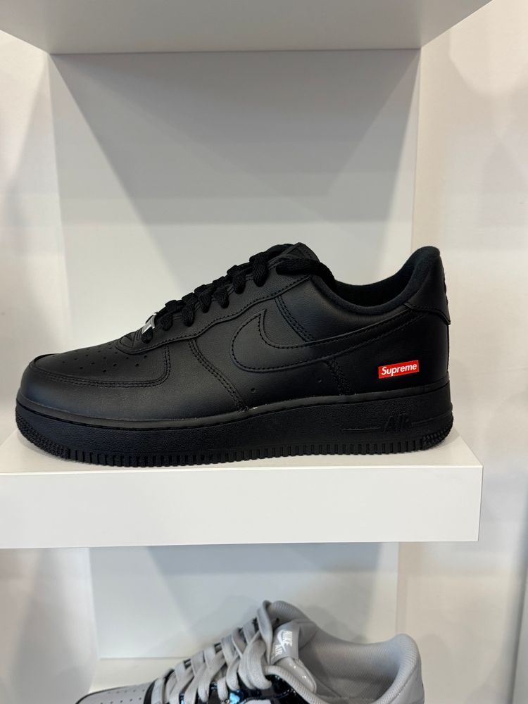 Nike Black Sneakers With Supreme Logo