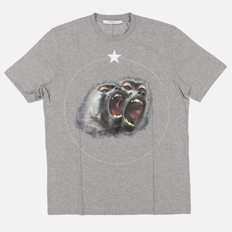 Givenchy Grey Monkey Brothers T-Shirt