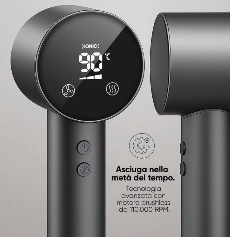 Other Asciugacapelli touch ionico Black Hair Dryer touch  product image