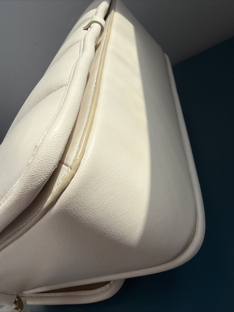 351 Coach Chalk Ivory Quilted Nappa Leather Studio Shoulder Bag C7725 BNIB image 9
