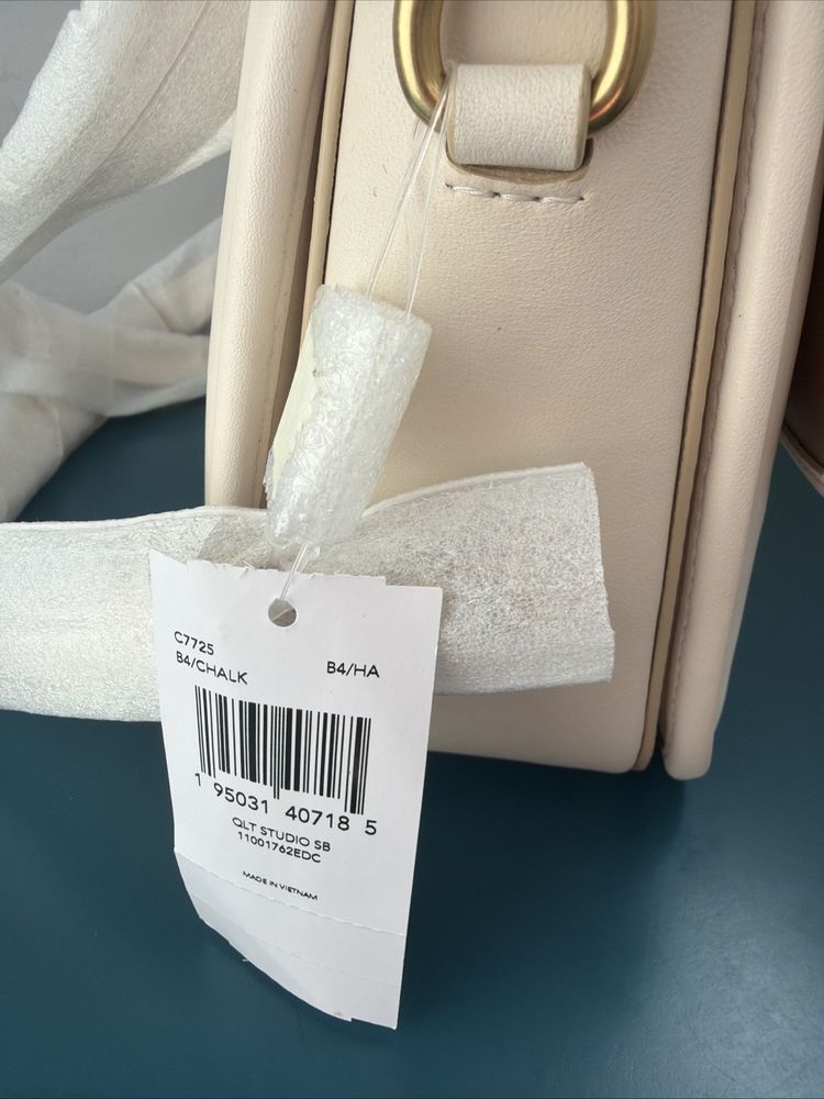 351 Coach Chalk Ivory Quilted Nappa Leather Studio Shoulder Bag C7725 BNIB image 3