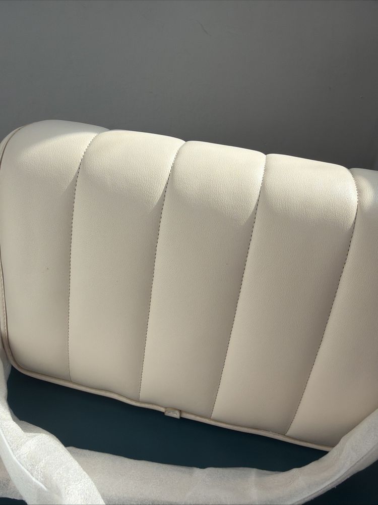351 Coach Chalk Ivory Quilted Nappa Leather Studio Shoulder Bag C7725 BNIB image 4