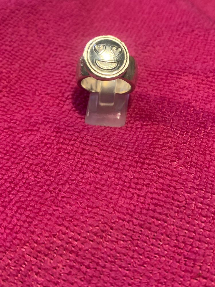 Sterling silver emoji ring  3