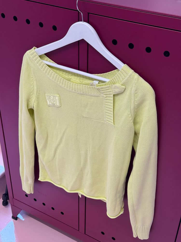 Diesel Yellow Knit Sweater