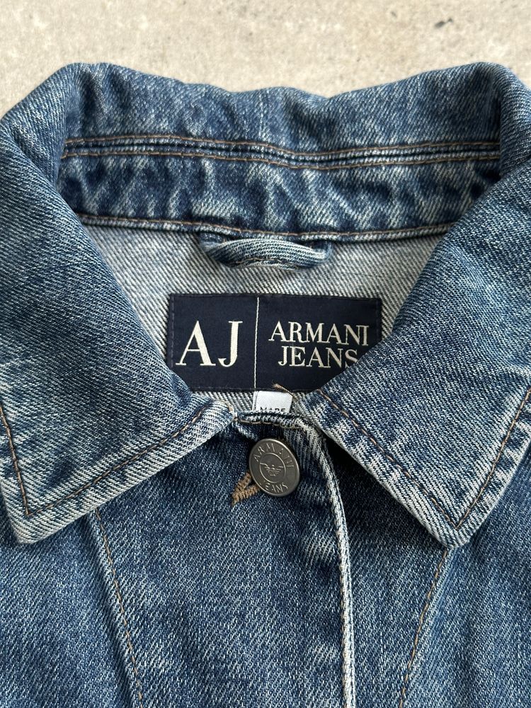 Armani Jeans 2000s Logo Denim Jacket - S obraz 6