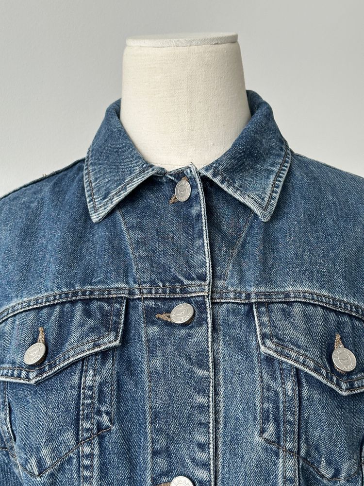 Armani Jeans 2000s Logo Denim Jacket - S obraz 4