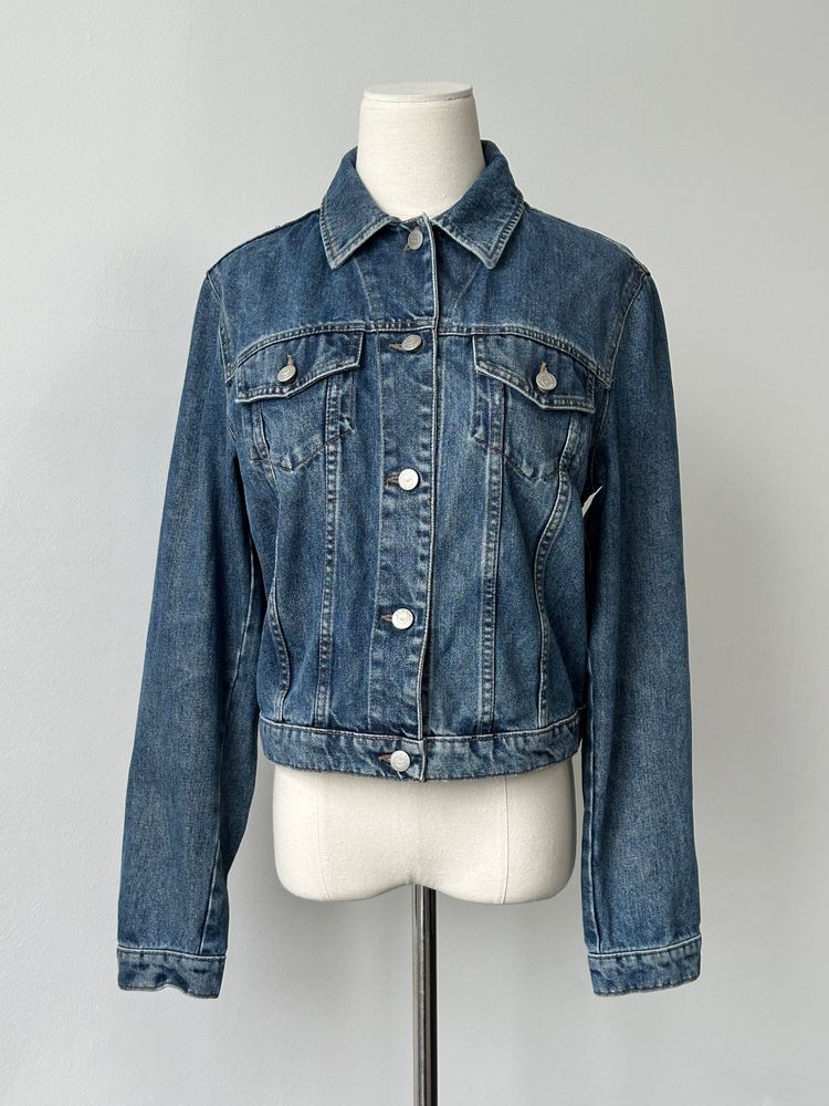 Armani Jeans 2000s Logo Denim Jacket - S obraz 8