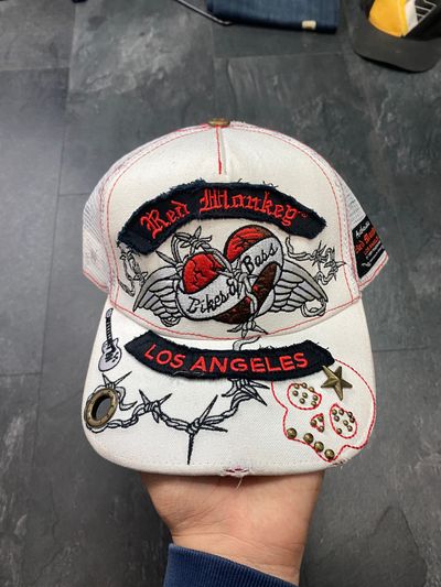 White Embroidered Cap