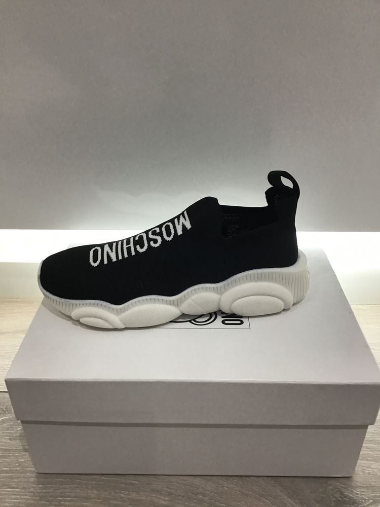 Moschino black slip-on sneaker