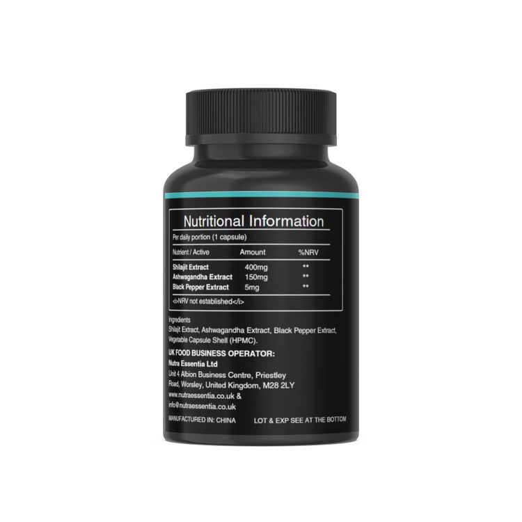 Nutra Essentia Shilajit Premium Complex Vegan Capsules obraz 5