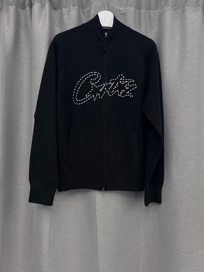 Corteiz Allstars Knit Zip Up Jacket Black FW24