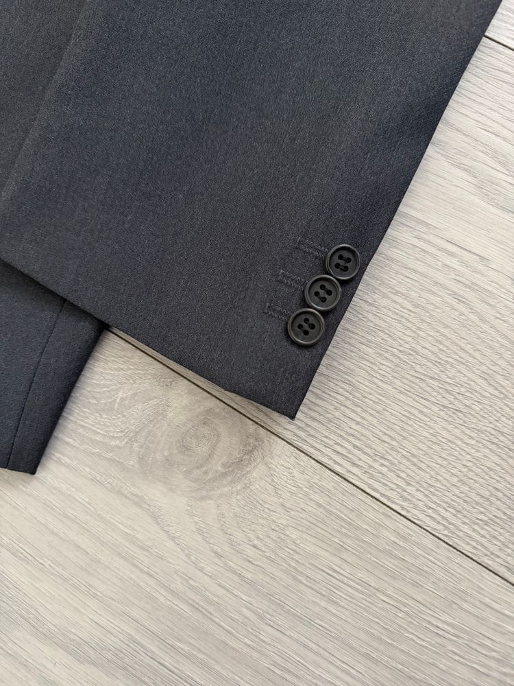 Giorgio Armani 1980s 3B Wool Sport Jacket Blazer Charcoal Grey - Size L image 4