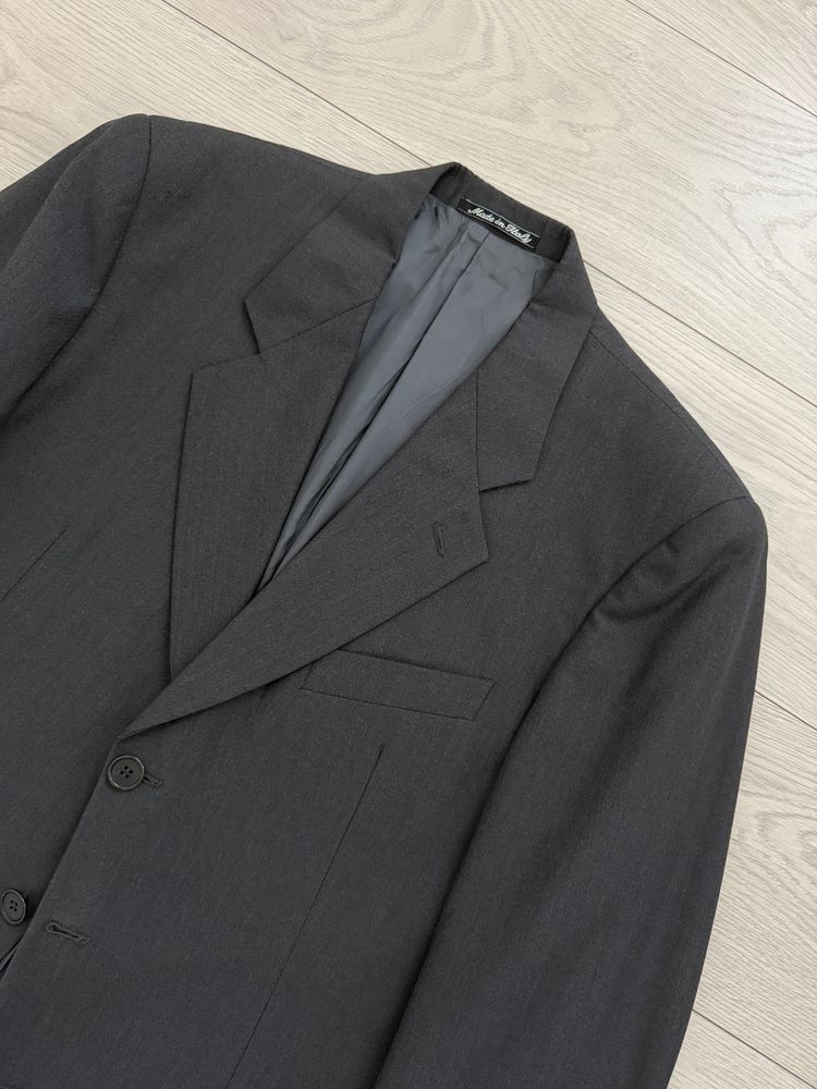 Giorgio Armani 1980s 3B Wool Sport Jacket Blazer Charcoal Grey - Size L image 12