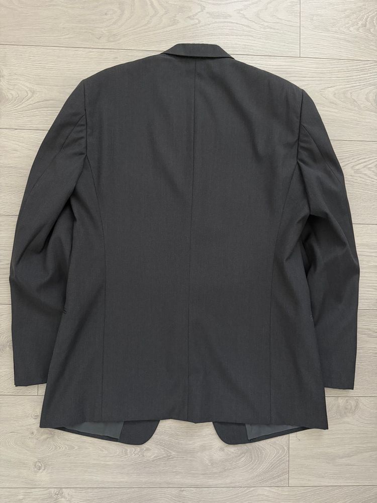 Giorgio Armani 1980s 3B Wool Sport Jacket Blazer Charcoal Grey - Size L image 11