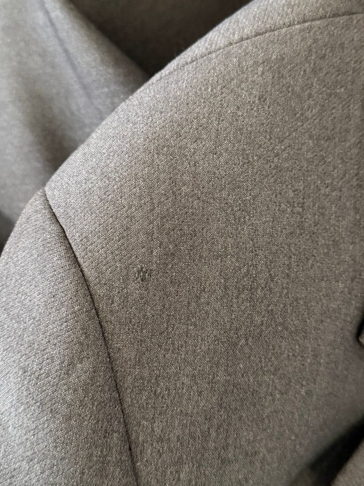 Giorgio Armani 1980s 3B Wool Sport Jacket Blazer Charcoal Grey - Size L image 2
