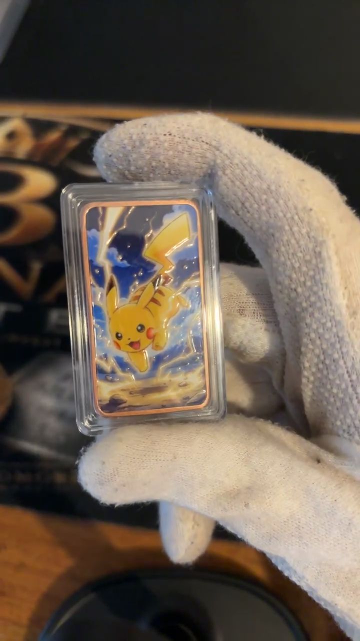 Pokemon Pikachu 1oz copper bar image 1