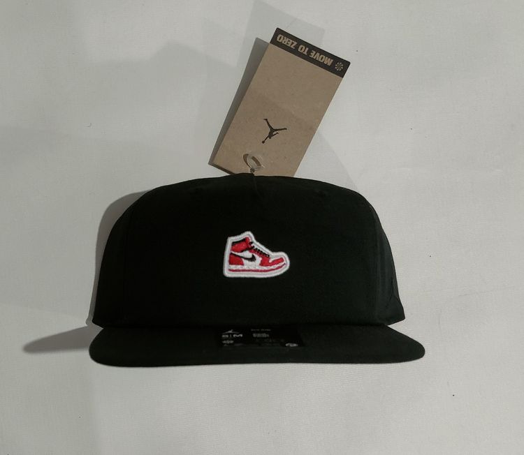 Jordan Black Cap With Red Sneaker Patch