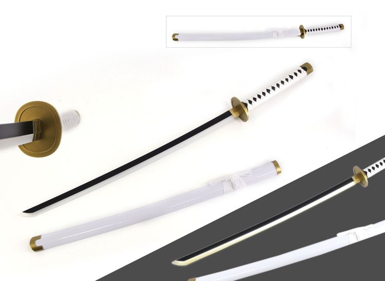 One Piece Wado Sword LED Light Up Sword Cosplay Prop Replica Wood image 2