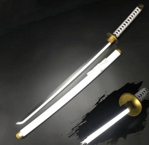 One Piece Wado Sword LED Light Up Sword Cosplay Prop Replica Wood image 1