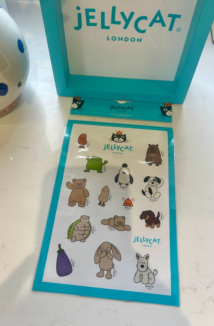 Jellycat Animal Stickers Sheet
