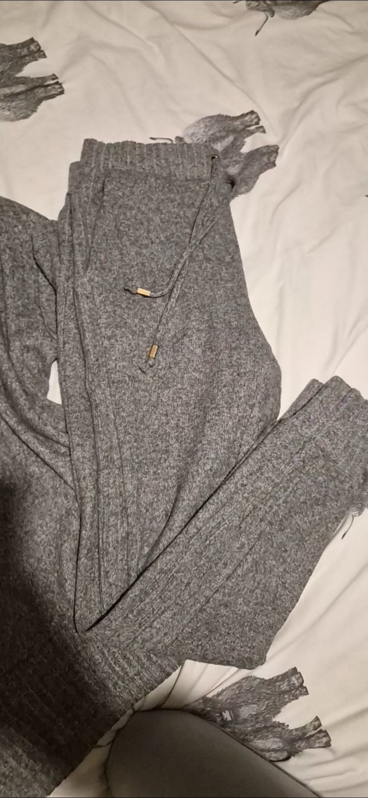 Grey Knitted Sweater And Joggers lounge Set size 8 image 6