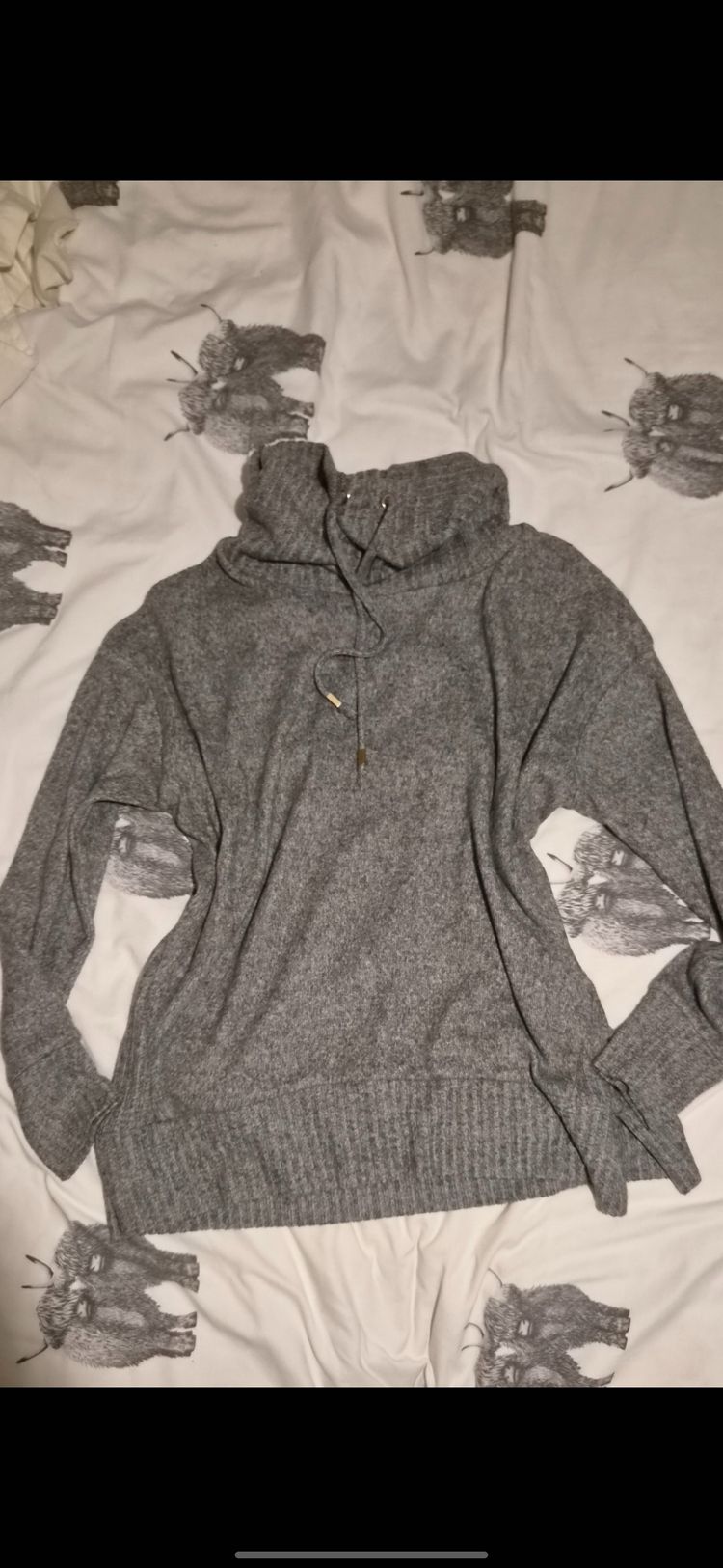 Grey Knitted Sweater And Joggers lounge Set size 8 image 2