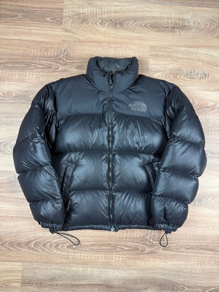 Vintage Black Tonal The North Face 700 Down Nuptse Puffer (M) image 1