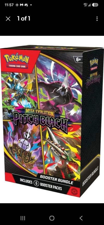Pokémon Trading Card Game Mega Evolution Pitch Black Booster Bundle