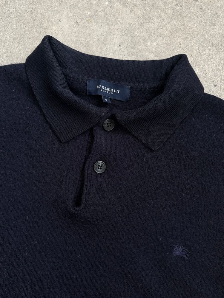 Burberry London 1990s Pure Wool Boxy Polo Jumper - M-L image 6