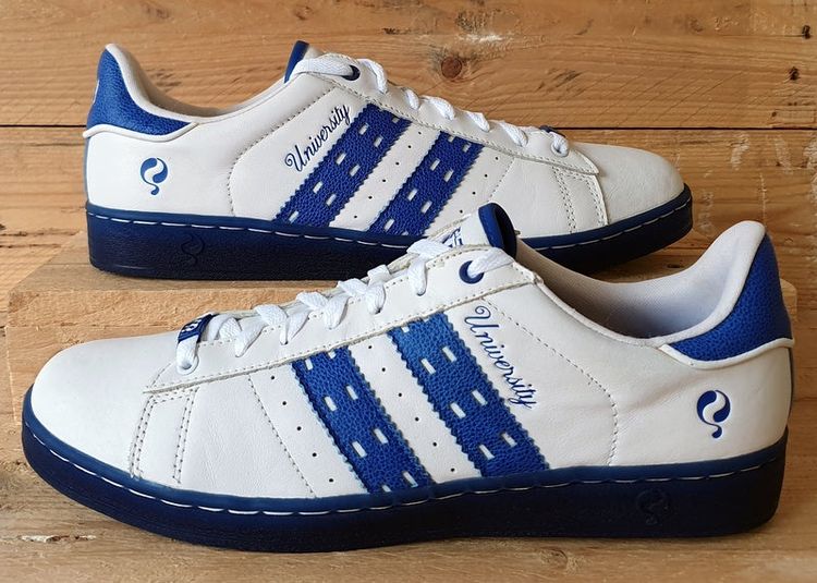 Vintage Trainers Hengelo Classic Low Leather Trainers UK9/US9.5/US43 White/Royal Marine Blue product image